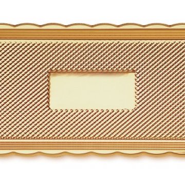 VASSOIO MEDORO RETT.15X35 (100)